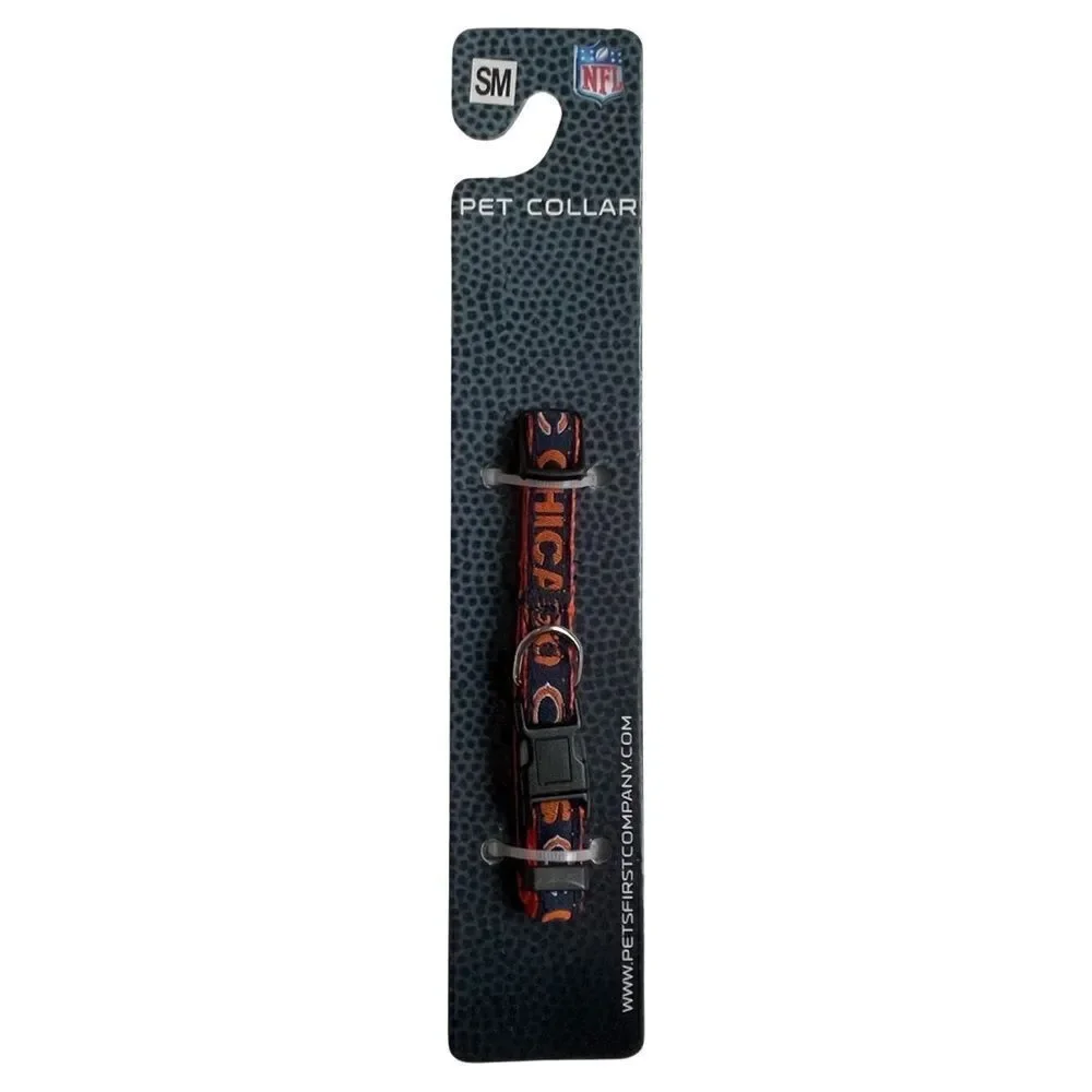 NFL Pets First Dog Collar Chicago Bears Foitbsll Small NWT